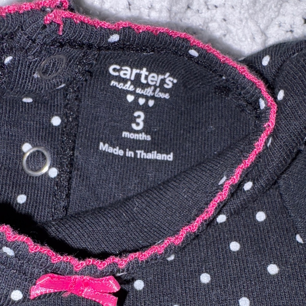Carter's Baby 2-Piece Polkadot Bodysuit Dress & Cardigan - Picture 4 of 7